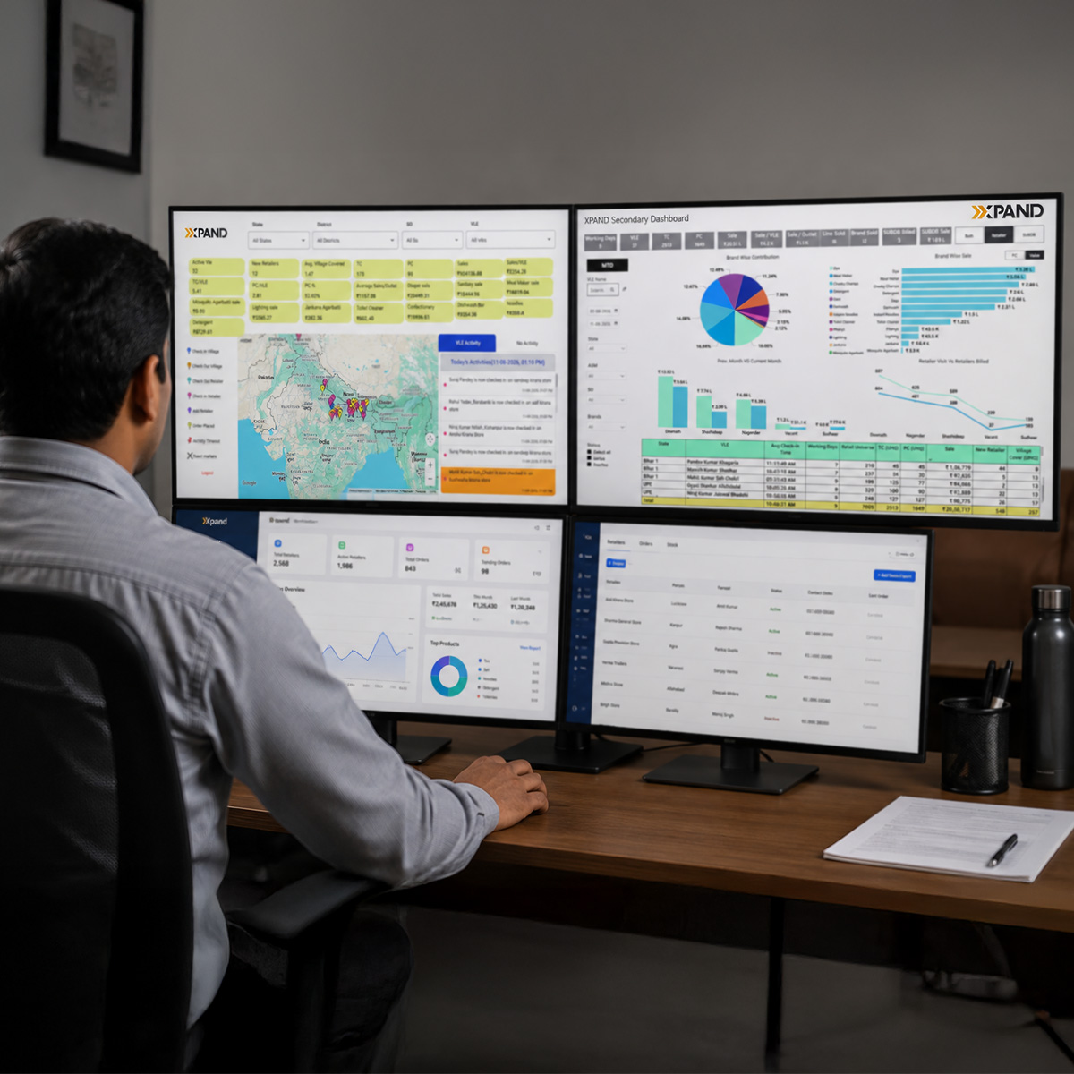 GIS dashboard powering XPAND's distribution network